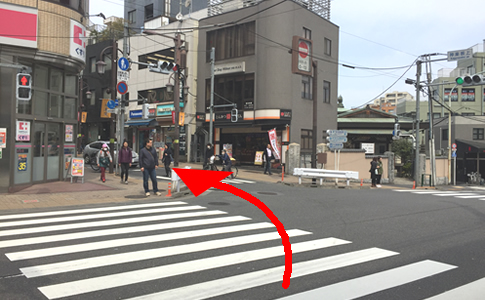 大江戸線牛込神楽坂駅からクリニックまで
