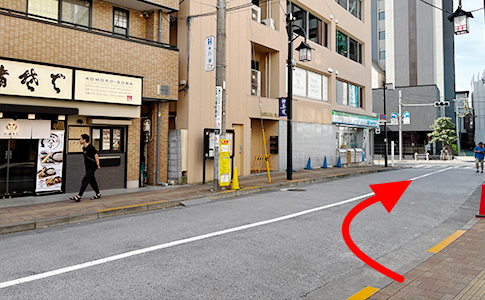 東西線神楽坂駅からクリニックまで