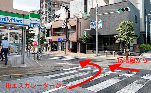 東西線神楽坂駅からクリニックまで